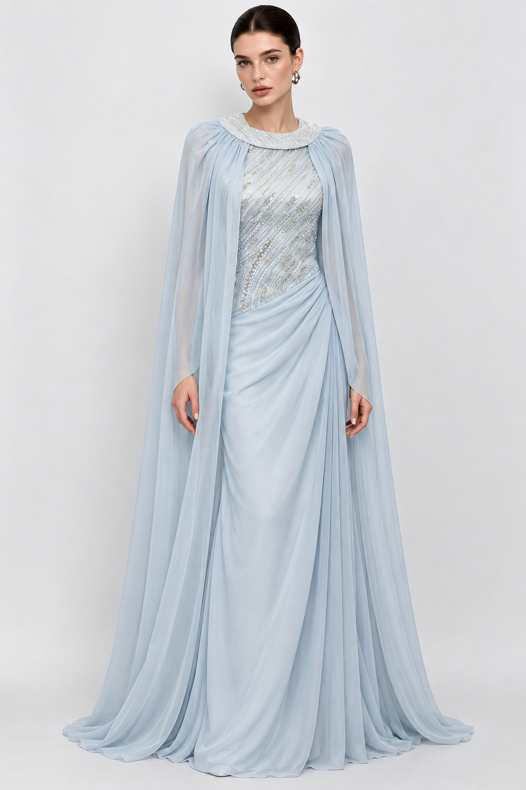 The Seraphina Cape Gown