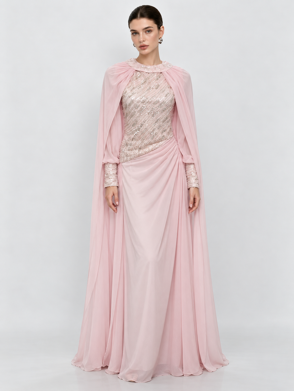 The Seraphina Cape Gown