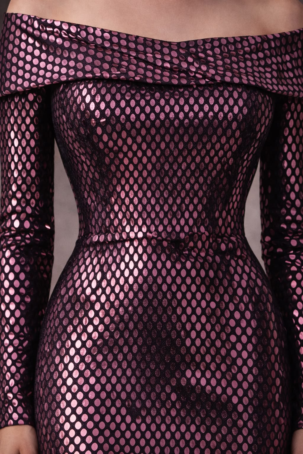 Metallic Dimond Mermaid Gown