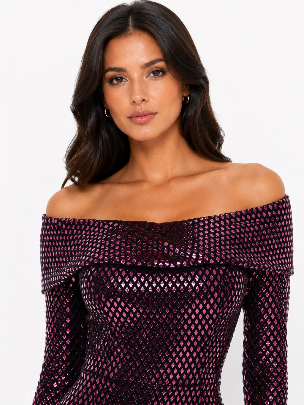 Metallic Dimond Mermaid Gown