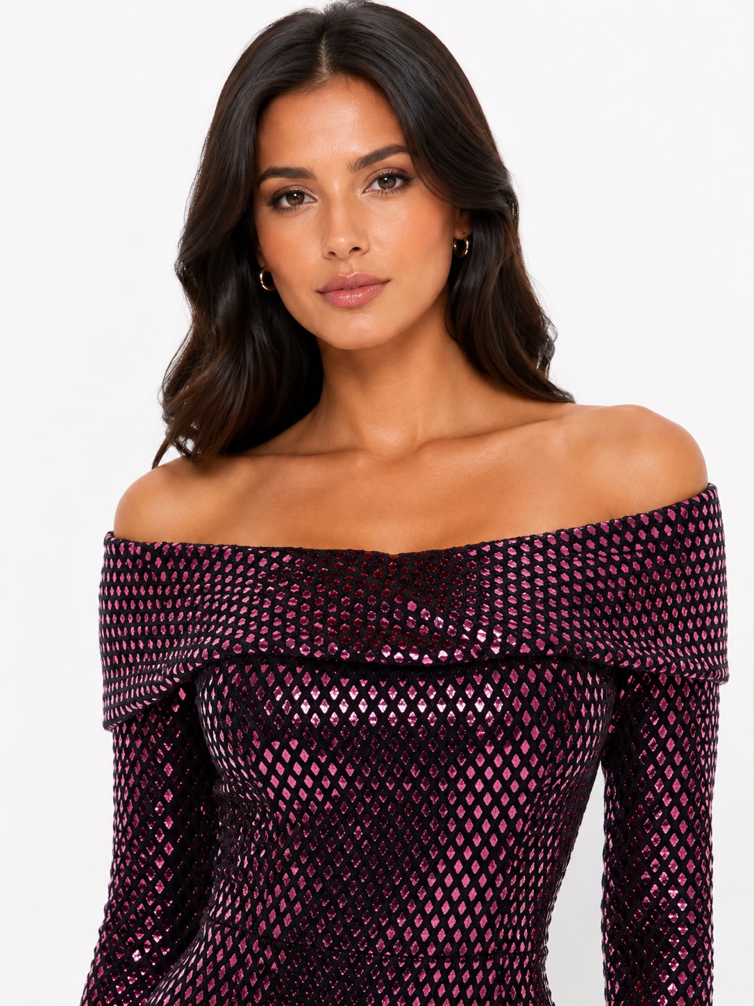 Metallic Dimond Mermaid Gown